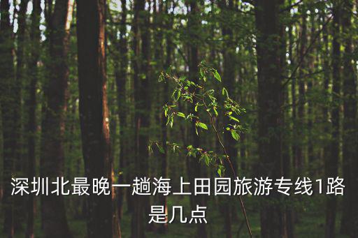 深圳北最晚一趟海上田園旅游專線1路是幾點(diǎn)