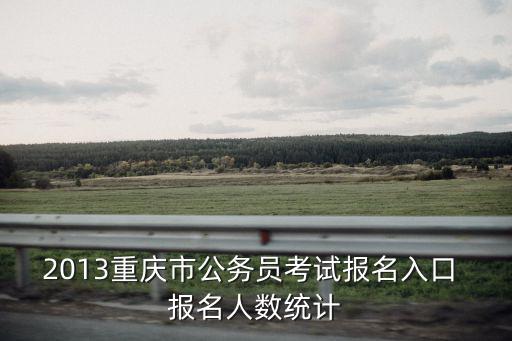 2013重慶市公務員考試報名入口 報名人數統計