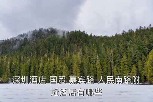 深圳酒店 國貿 嘉賓路 人民南路附近酒店有哪些