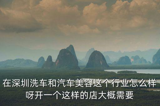 深圳香車禮遇洗車價(jià)格，在深圳洗車和汽車美容這個(gè)行業(yè)怎么樣呀開一個(gè)這樣的店大概需要
