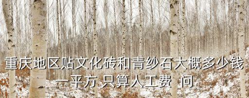 重慶地區(qū)貼文化磚和青紗石大概多少錢一平方 只算人工費(fèi)  問