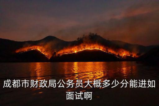 成都市財政局公務員大概多少分能進如面試啊
