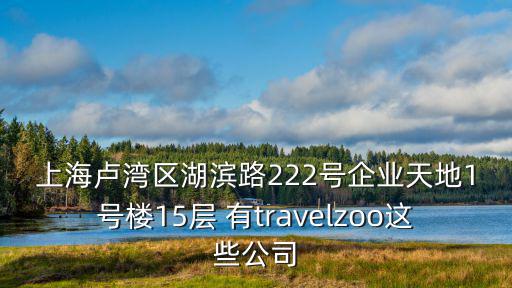 上海盧灣區湖濱路222號企業天地1號樓15層 有travelzoo這些公司