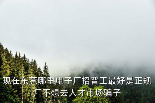 現在東莞哪里電子廠招普工最好是正規廠不想去人才市場騙子