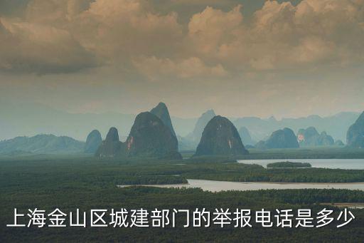 上海金山區城建部門的舉報電話是多少