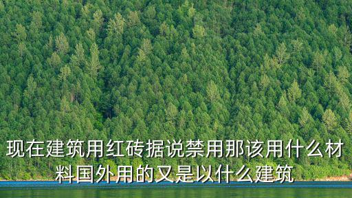 現在建筑用紅磚據說禁用那該用什么材料國外用的又是以什么建筑