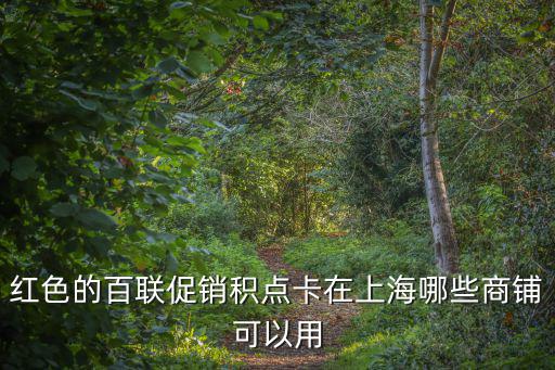 百聯卡使用范圍上海市，紅色的百聯促銷積點卡在上海哪些商鋪可以用