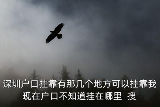 深圳戶口掛靠有那幾個地方可以掛靠我現在戶口不知道掛在哪里  搜