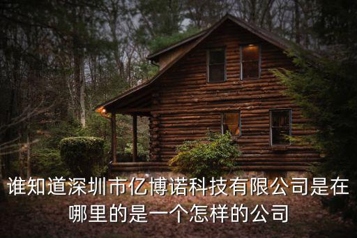深圳市科諾億科技，誰知道深圳市億博諾科技有限公司是在哪里的是一個怎樣的公司