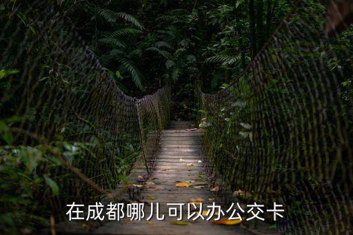 在成都哪兒可以辦公交卡