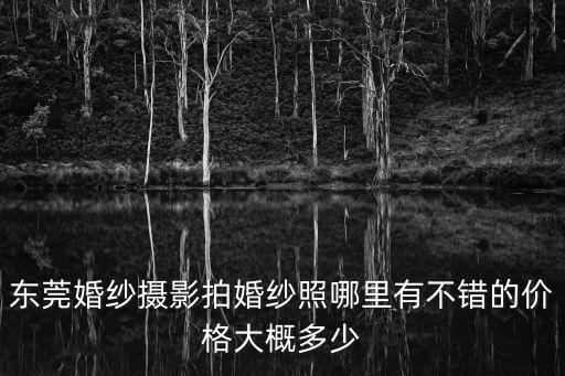 東莞婚紗攝影拍婚紗照哪里有不錯的價格大概多少
