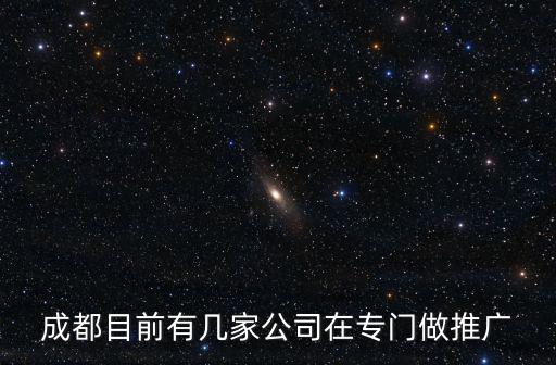 成都目前有幾家公司在專門做推廣