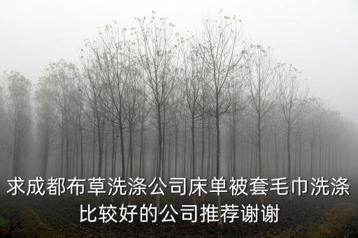 求成都布草洗滌公司床單被套毛巾洗滌比較好的公司推薦謝謝