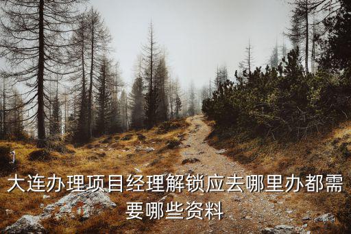大連辦理項目經理解鎖應去哪里辦都需要哪些資料