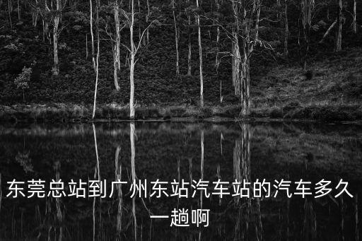 東莞總站到廣州東站汽車站的汽車多久一趟啊