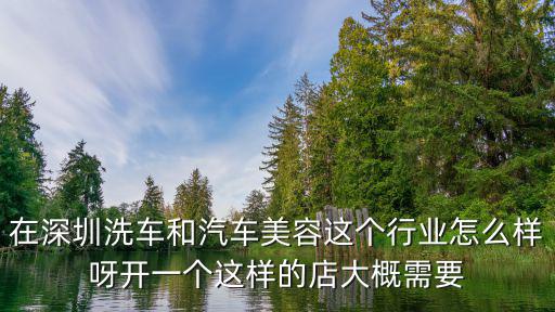 在深圳洗車和汽車美容這個行業怎么樣呀開一個這樣的店大概需要