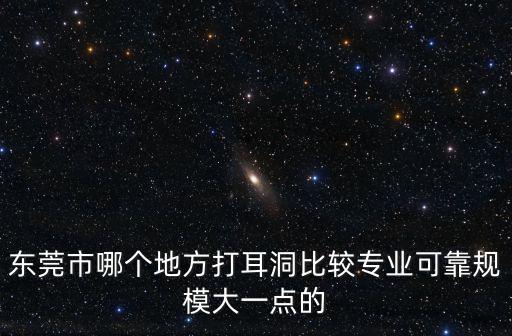 東莞市哪個地方打耳洞比較專業可靠規模大一點的
