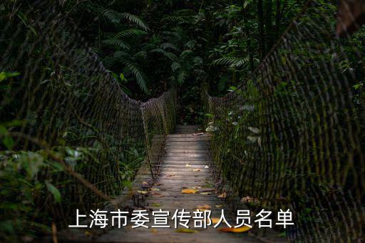 上海市委宣傳部人員名單