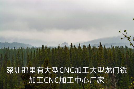 深圳那里有大型CNC加工大型龍門銑加工CNC加工中心廠家
