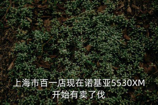 上海市百一店現(xiàn)在諾基亞5530XM開始有賣了伐