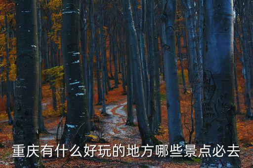 重慶有什么好玩的地方哪些景點必去