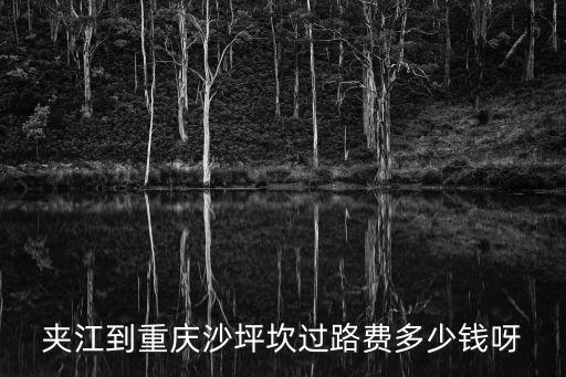 夾江到重慶沙坪坎過路費多少錢呀