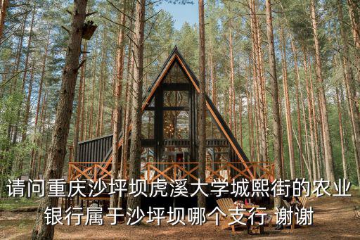 請(qǐng)問重慶沙坪壩虎溪大學(xué)城熙街的農(nóng)業(yè)銀行屬于沙坪壩哪個(gè)支行 謝謝