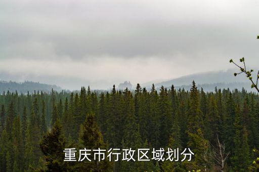 重慶市地域分布，重慶市行政區(qū)域劃分