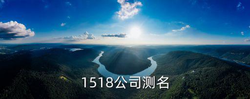 1518公司測名