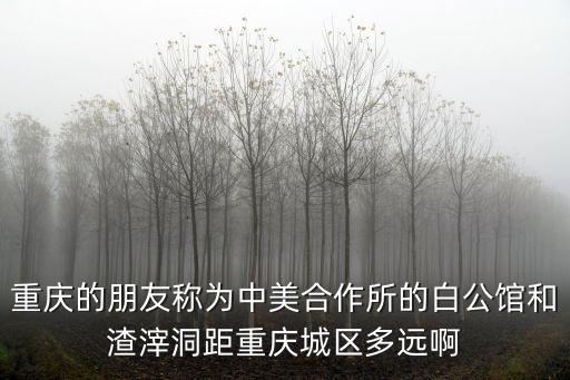 重慶的朋友稱為中美合作所的白公館和渣滓洞距重慶城區多遠啊