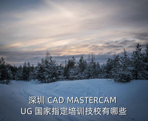 深圳 CAD MASTERCAM UG 國家指定培訓技校有哪些