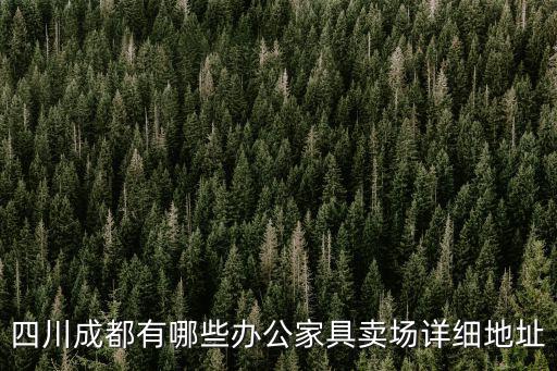 四川成都有哪些辦公家具賣場詳細地址