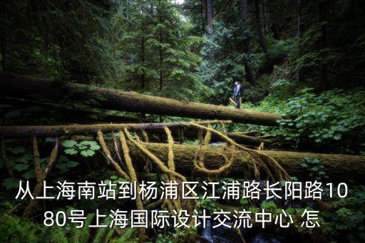 從上海南站到楊浦區江浦路長陽路1080號上海國際設計交流中心 怎