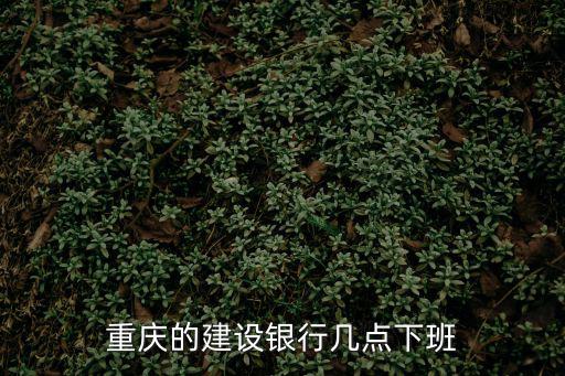 重慶的建設銀行幾點下班