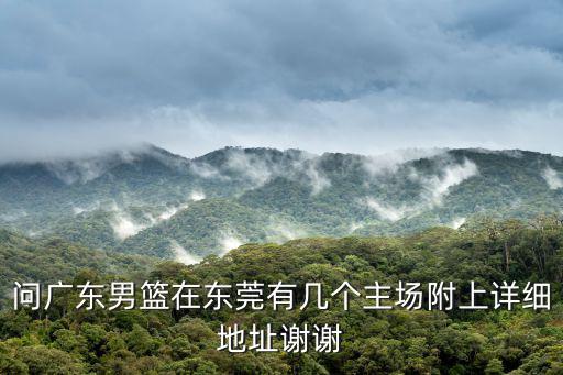問廣東男籃在東莞有幾個主場附上詳細地址謝謝