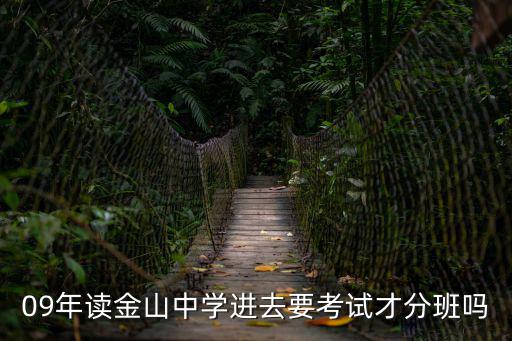 09年讀金山中學(xué)進(jìn)去要考試才分班嗎