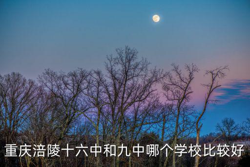 重慶市九中，重慶涪陵十六中和九中哪個學校比較好
