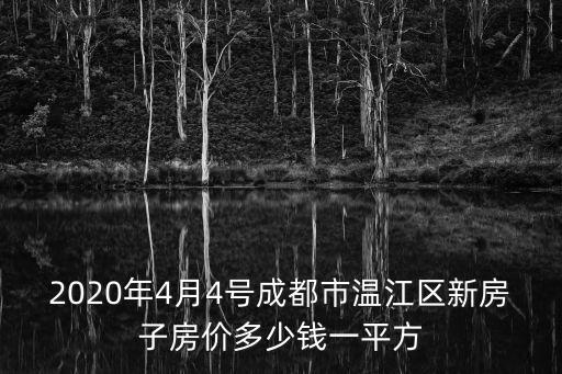 2020年4月4號成都市溫江區新房子房價多少錢一平方