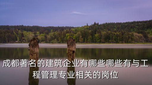 成都著名的建筑企業有哪些哪些有與工程管理專業相關的崗位