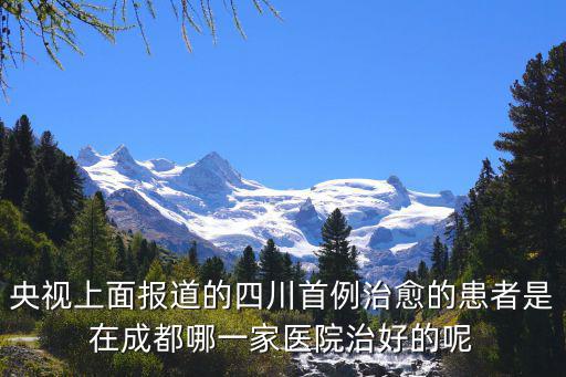 央視上面報道的四川首例治愈的患者是在成都哪一家醫院治好的呢