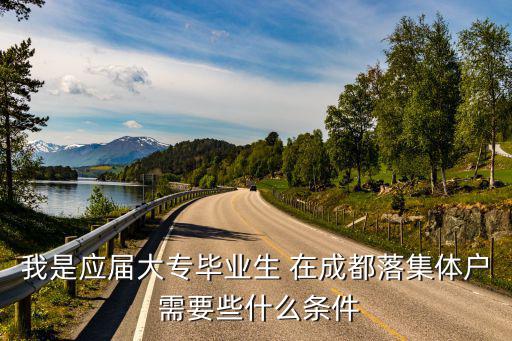 我是應(yīng)屆大專畢業(yè)生 在成都落集體戶 需要些什么條件