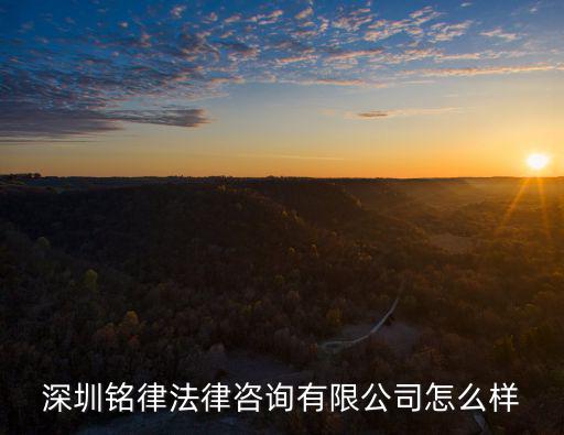 深圳銘律法律咨詢有限公司怎么樣