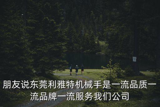 朋友說東莞利雅特機(jī)械手是一流品質(zhì)一流品牌一流服務(wù)我們公司