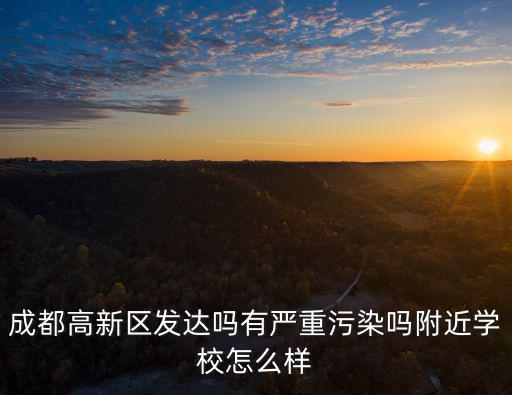 成都高新區發達嗎有嚴重污染嗎附近學校怎么樣