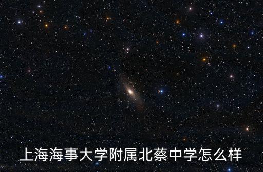 上海海事大學(xué)附屬北蔡中學(xué)怎么樣