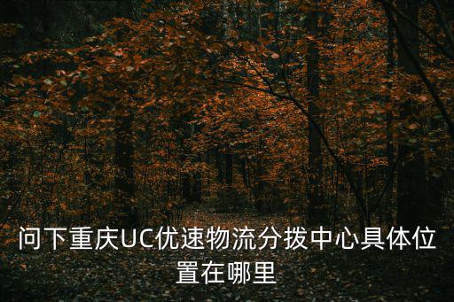 問下重慶UC優速物流分撥中心具體位置在哪里