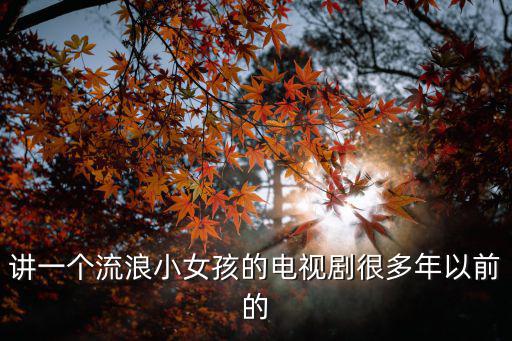 講一個流浪小女孩的電視劇很多年以前的