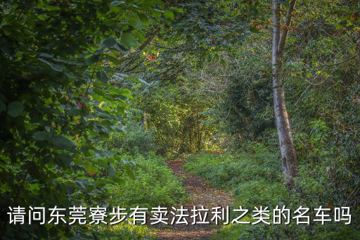 請問東莞寮步有賣法拉利之類的名車嗎
