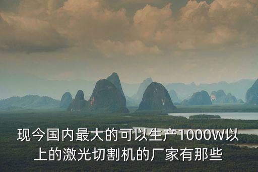 現今國內最大的可以生產1000W以上的激光切割機的廠家有那些