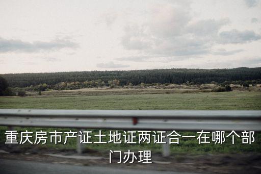 重慶房市產證土地證兩證合一在哪個部門辦理